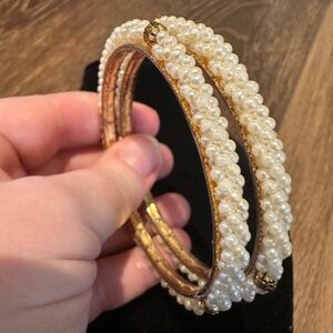 Set of Two Costume "Pearl" Bracelets